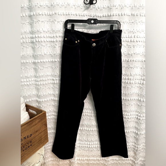 Tory Burch Pants - Tory Burch Sz 32 dark blue corduroy pants with back pocket Tory detail